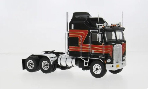Kenworth K 100 Aerodyne 1976 Zwart/Rood - 1:43